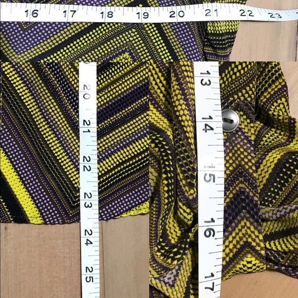 Anthropologie Charlie Jade Silk Chevron Blouse - Picture 6 of 8